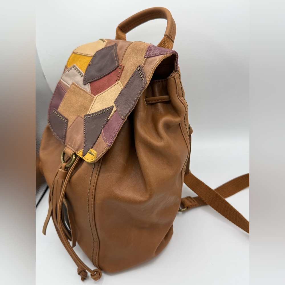 The Sak Patchwork Leather Drawstring Backpack - Picture 2 of 16